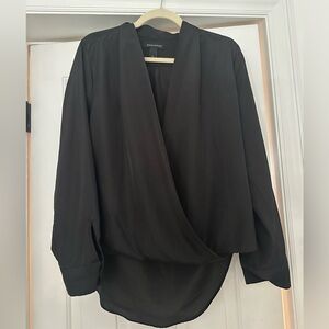 Banana Republic black cris-cross blouse
